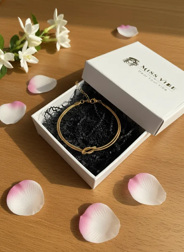 Gold_Tone_Knot_Bracelet_for_Women