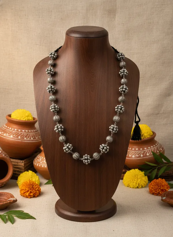 Silver_Oxidised_Beaded_Mala_for_Women