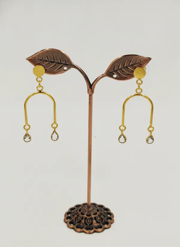 Gold_Tone_Geometric_Drop_Earrings_for_Women