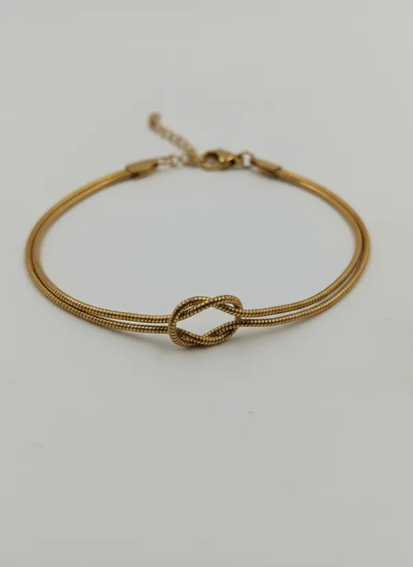 Gold_Tone_Knot_Bracelet_for_Women