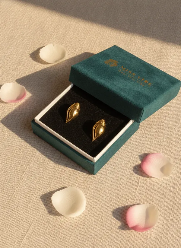 Gold_Tone_Shell_Stud_Earrings_for_Women