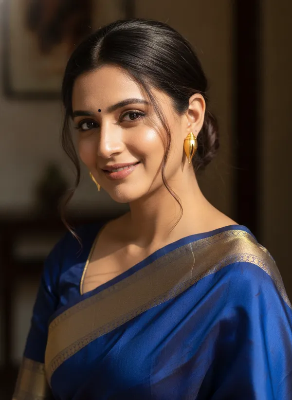 Gold_Tone_Shell_Stud_Earrings_for_Women