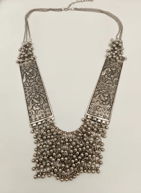 Silver_Oxidised_Statement_Necklace_for_Women
