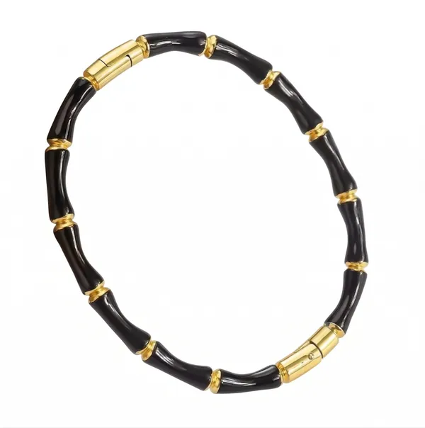 Black_And_Gold_Beaded_Bracelet_for_Men