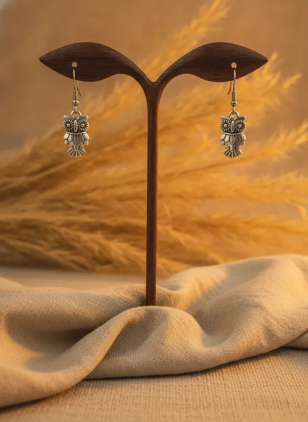 Floral_Antique_Finish_Dangle_Earrings_for_Women