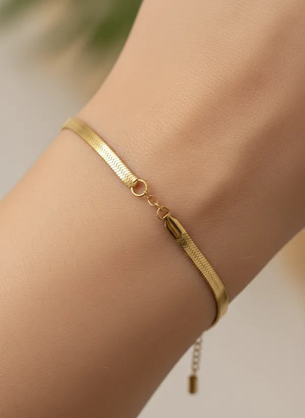 Gold_Tone_Snake_Chain_Bracelet_for_Women
