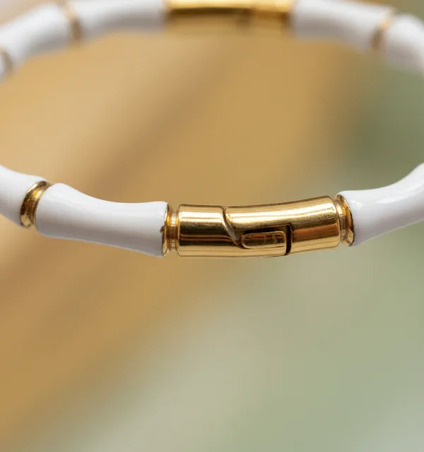 White_Stainless_Steel_Beaded_Bracelet_for_Women