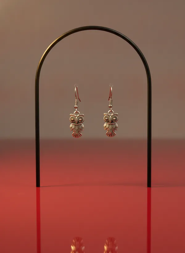 Floral_Antique_Finish_Dangle_Earrings_for_Women