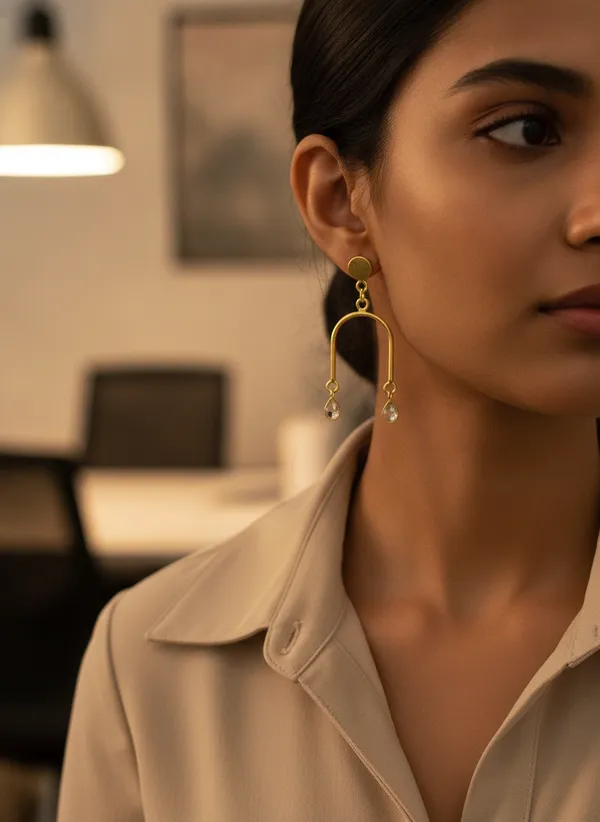 Gold_Tone_Geometric_Drop_Earrings_for_Women