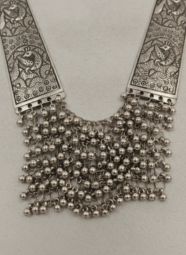 Silver_Oxidised_Statement_Necklace_for_Women