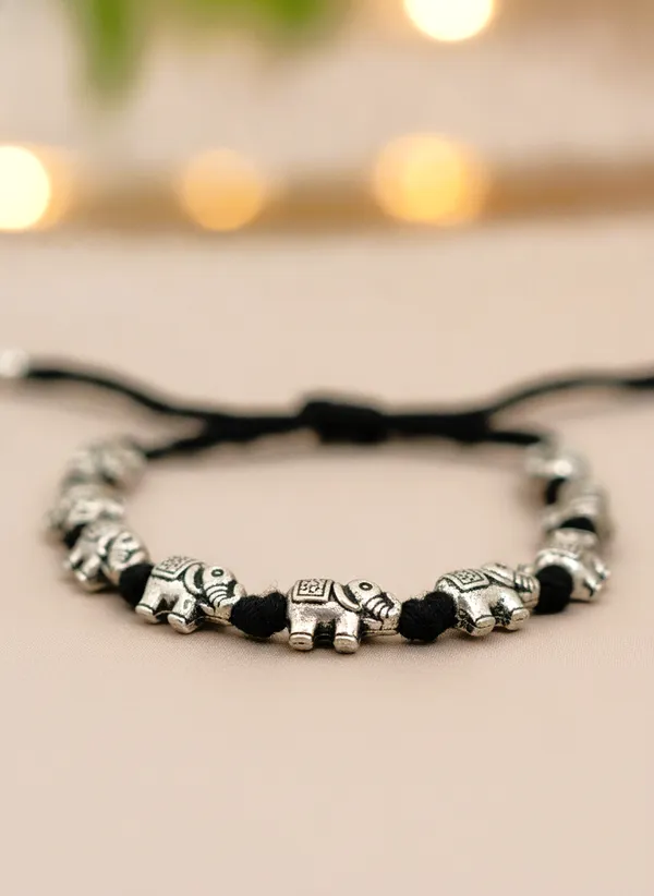 Black_Beaded_Elephant_Charm_Anklet_for_Women