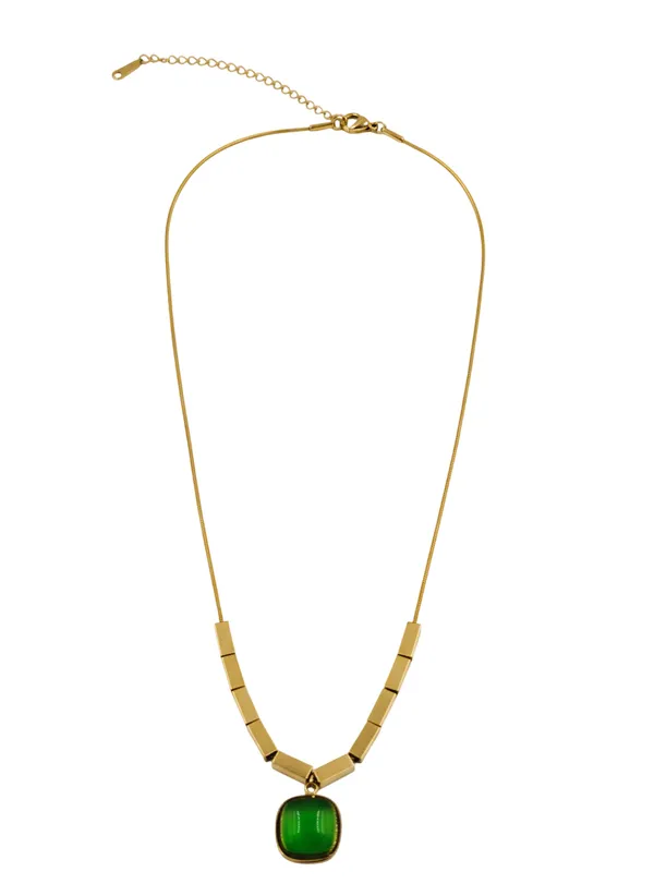 Gold_Tone_Green_Pendant_Necklace_for_Women