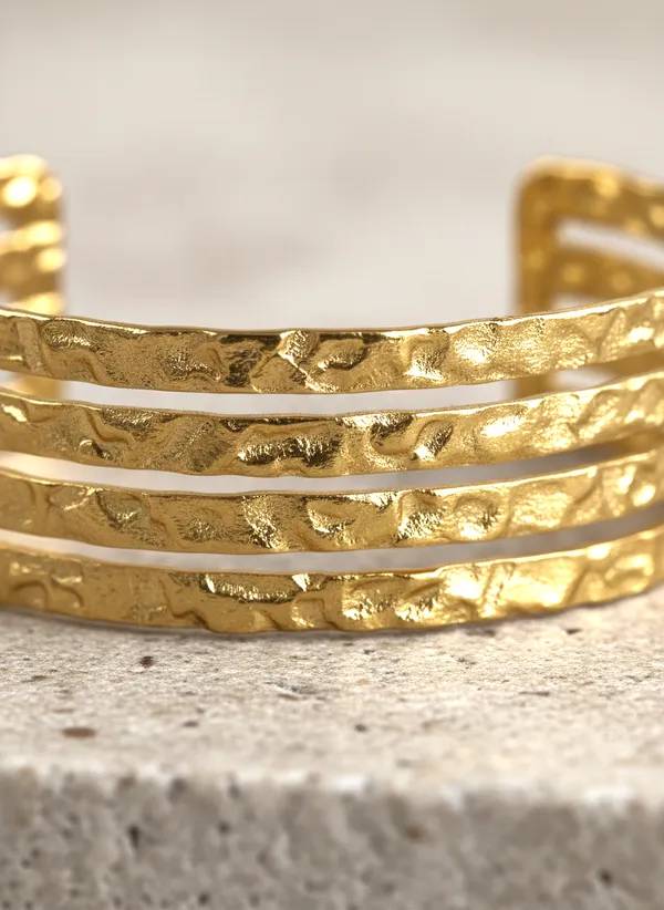 Gold_Tone_Textured_Cuff_Bracelet_for_Women