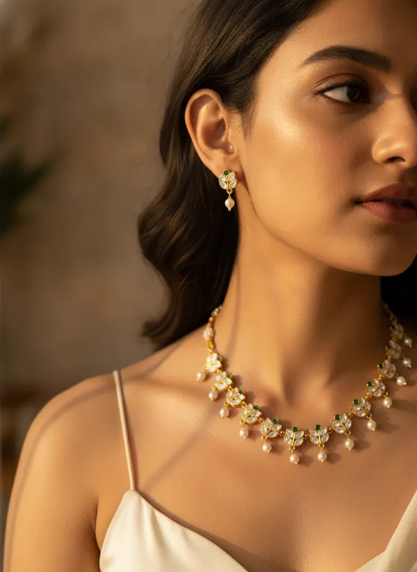 Gold_Toned_Floral_Stone_Jewellery_Set_for_Women