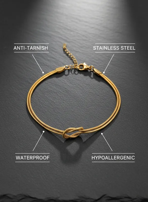 Gold_Tone_Knot_Bracelet_for_Women