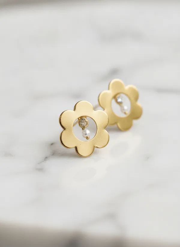 Gold_Tone_Floral_Pearl_Drop_Stud_Earrings_for_Women