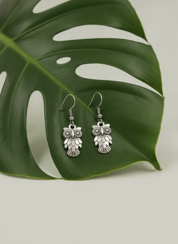 Floral_Antique_Finish_Dangle_Earrings_for_Women