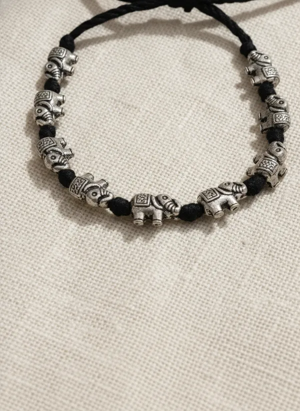 Black_Beaded_Elephant_Charm_Anklet_for_Women