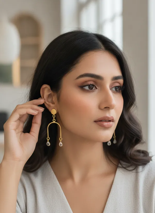 Gold_Tone_Geometric_Drop_Earrings_for_Women