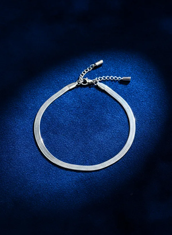 Silver_Tone_Snake_Chain_Anklet_For_Women