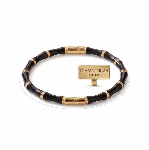 Black_Beaded_Gold_Accent_Bracelet_2.4_Diameter