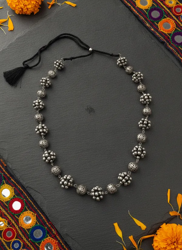 Silver_Oxidised_Beaded_Mala_for_Women