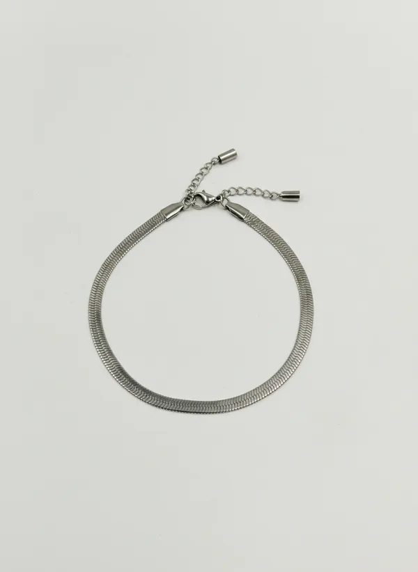 Silver_Tone_Snake_Chain_Anklet_For_Women