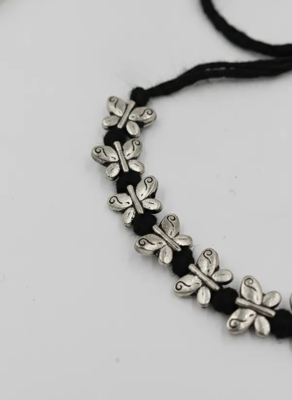 Black_Thread_Silver_Butterfly_Necklace_for_Women