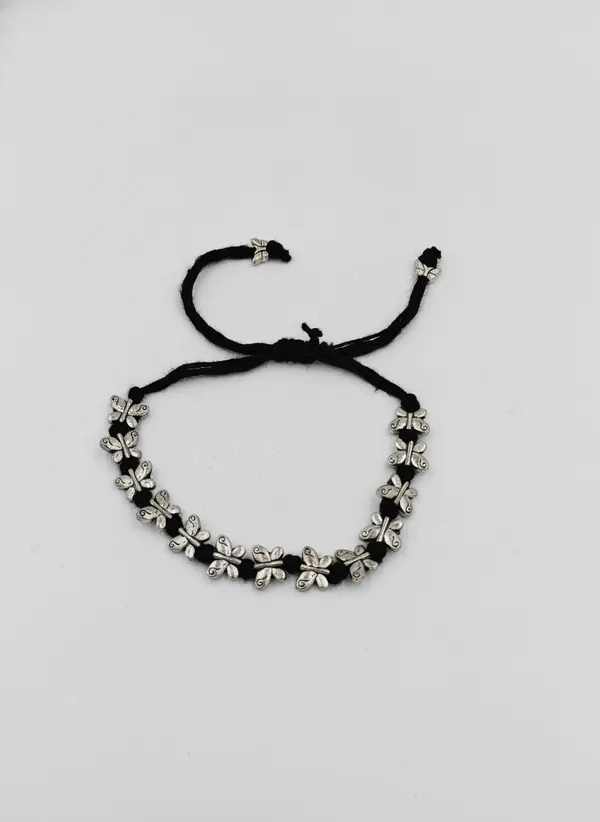 Black_Thread_Silver_Butterfly_Necklace_for_Women