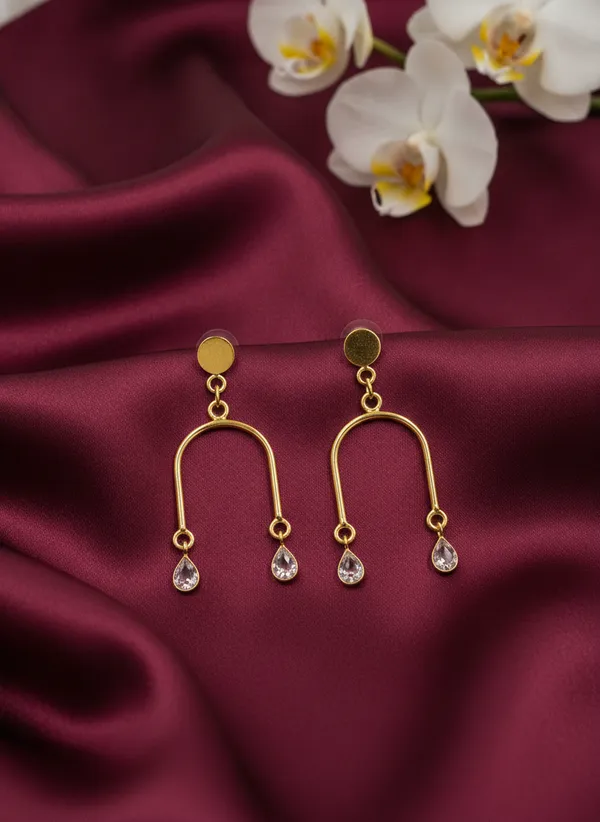 Gold_Tone_Geometric_Drop_Earrings_for_Women