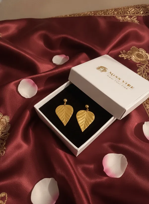 Gold_Tone_Leaf_Stud_Earrings_for_Women