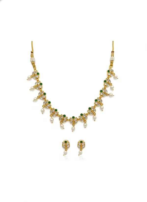 Gold_Toned_Floral_Stone_Jewellery_Set_for_Women