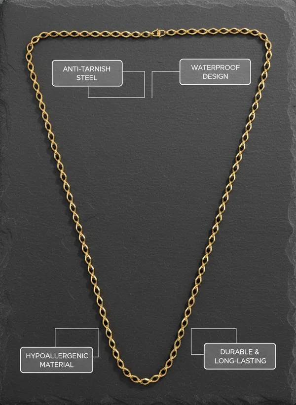 Gold_Tone_Black_Link_Necklace_for_Women