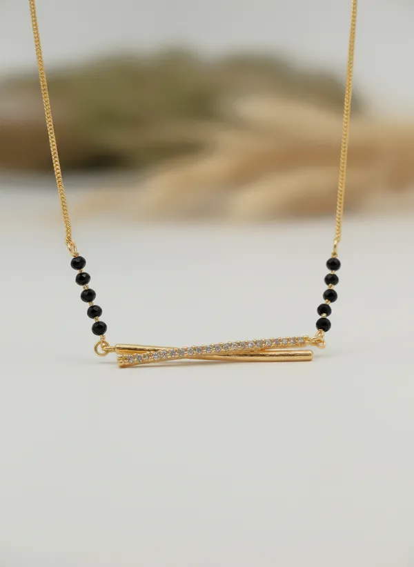 Gold_Tone_Black_Beaded_Pendant_Necklace_for_Women