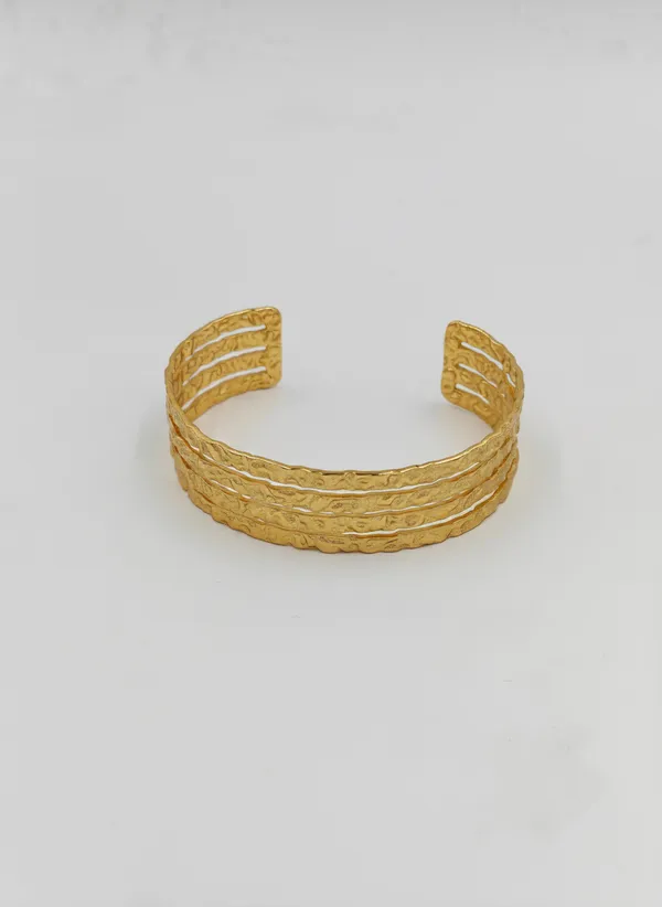 Gold_Tone_Textured_Cuff_Bracelet_for_Women