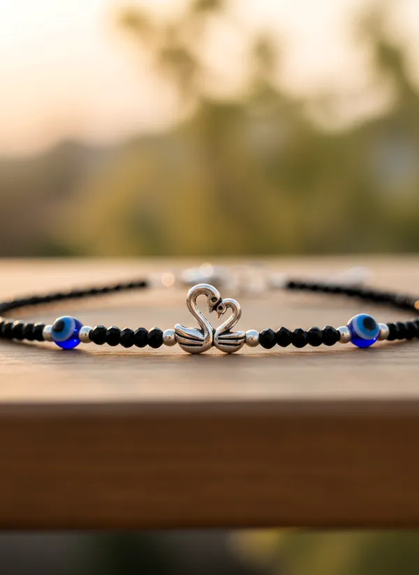 Black_Beaded_Butterfly_Charm_Anklet_for_Women