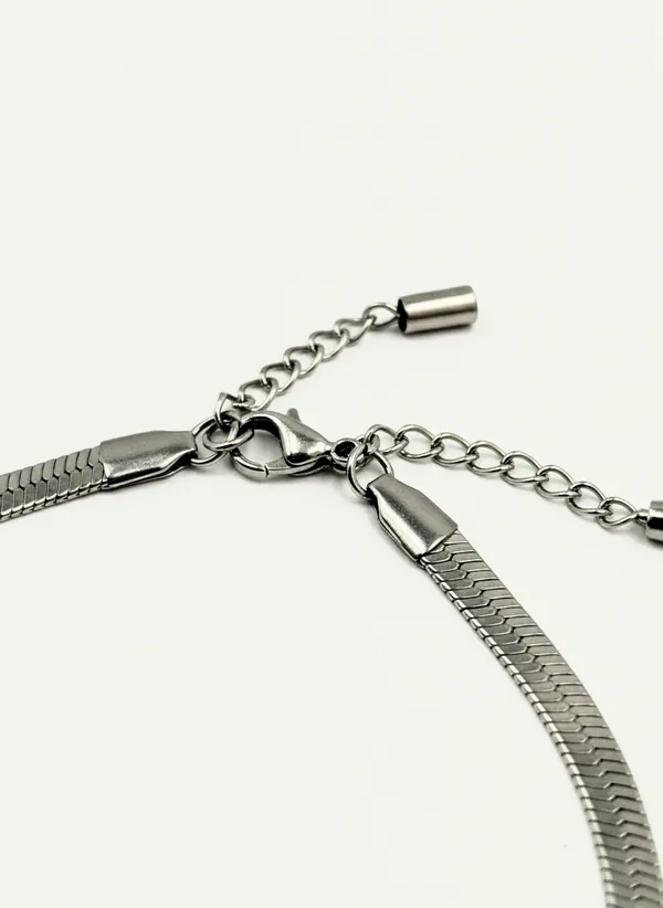 Silver_Tone_Snake_Chain_Anklet_For_Women