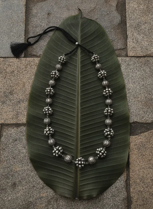 Silver_Oxidised_Beaded_Mala_for_Women