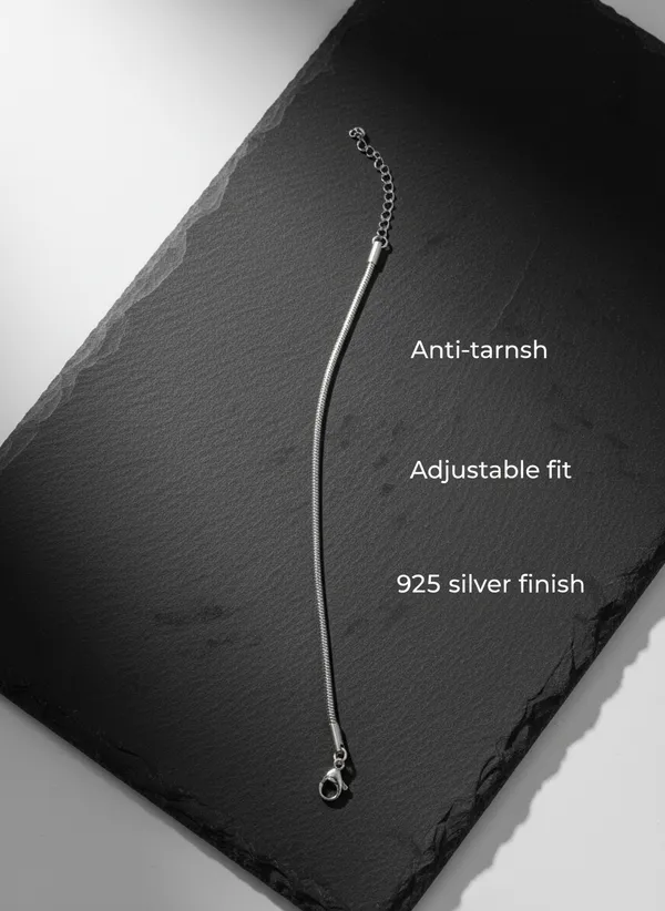 Silver-Tone_Snake_Chain_Anklet_for_Women