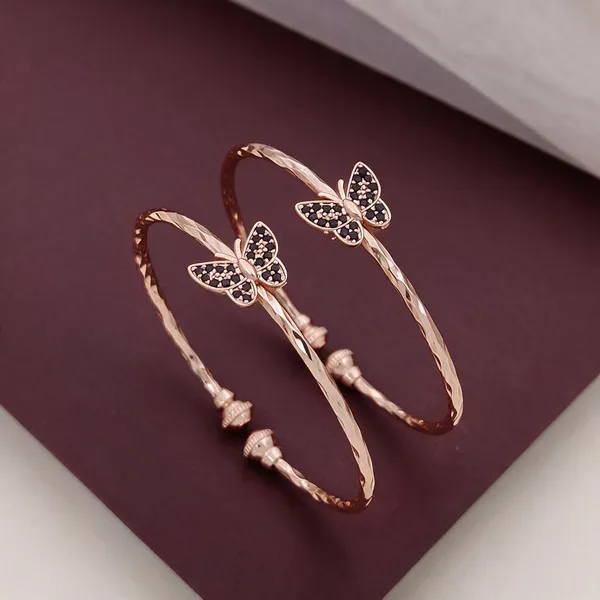Rose_Gold_Butterfly_Studded_Bangle_Set_Pack_Of_2