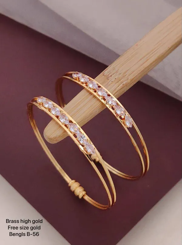 Brass_High_Gold_Finish_CZ_Stone_Free-Size_Bangle_Set_Pack_Of_2