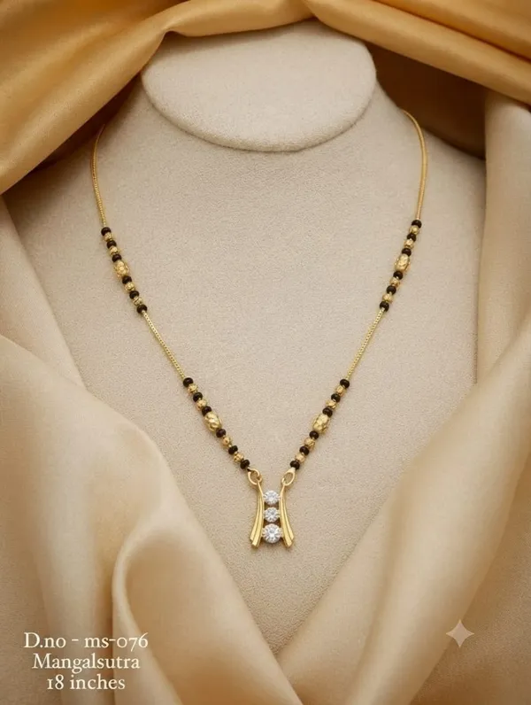 Elegant_Black_Beaded_Mangalsutra_with_three-stone_pendant