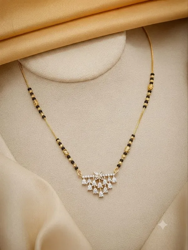 Multi-Layer_Diamond_Drop_Pendant_Mangalsutra