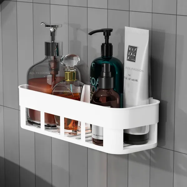 Plastic_Self-Adhesive_Wall-Mount_Bathroom_Shelf