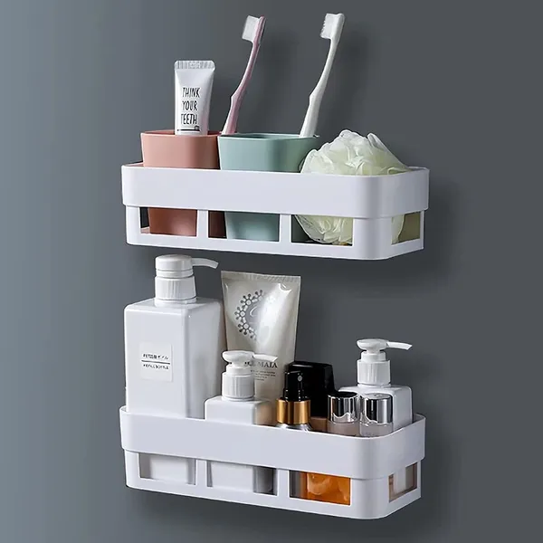 Plastic_Self-Adhesive_Wall-Mount_Bathroom_Shelf