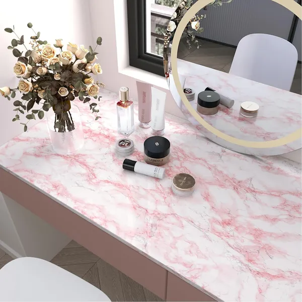 Vinyl_Pink_Marble_Peel_And_Stick_Waterproof_Wallpaper
