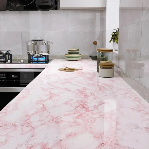 Vinyl_Pink_Marble_Peel_And_Stick_Waterproof_Wallpaper