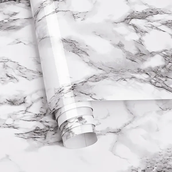 Vinyl_White_Marble_Peel_And_Stick_Waterproof_Wallpaper