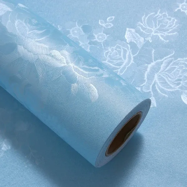 Paper_Blue_Floral_Self-Adhesive_Wall_Sticker