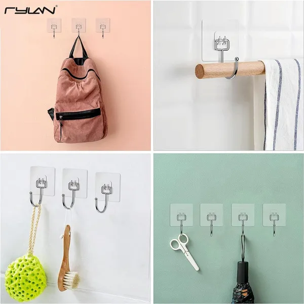 Plastic_Heavy-Duty_Silver_Self-Adhesive_Wall_Hooks_Pack_Of_10
